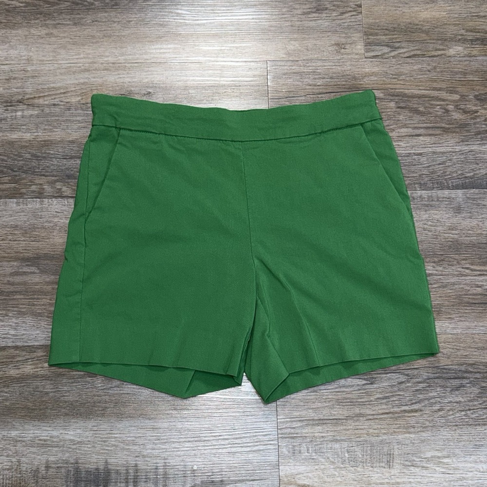 WHBM Vibrant Green Shorts Womens 4 Clean Flat-Front Design w/ Angled Pockets